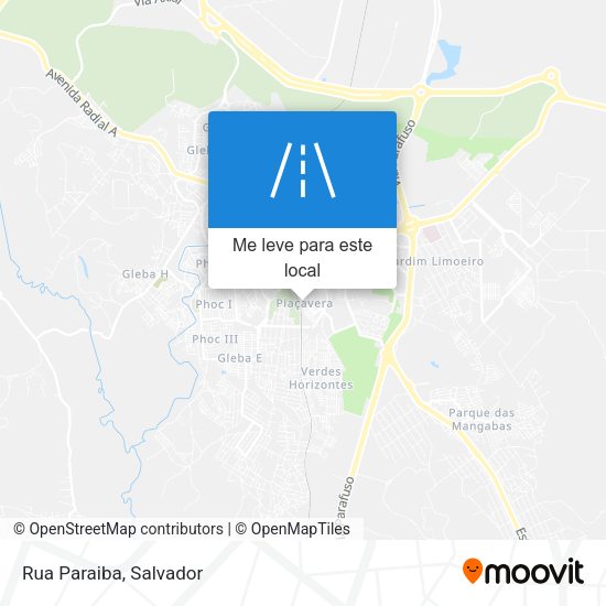Rua Paraiba mapa