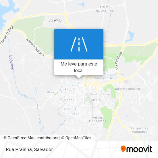 Rua Prainha mapa