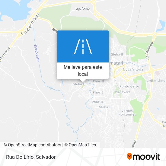 Rua Do Lírio mapa