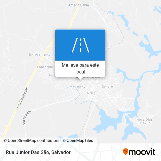 Rua Júnior Das São mapa