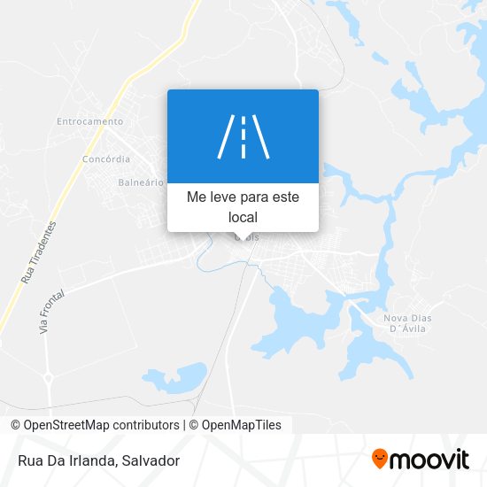 Rua Da Irlanda mapa