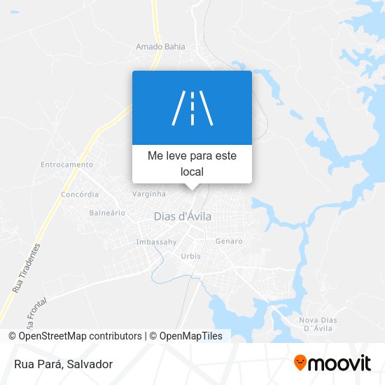 Rua Pará mapa