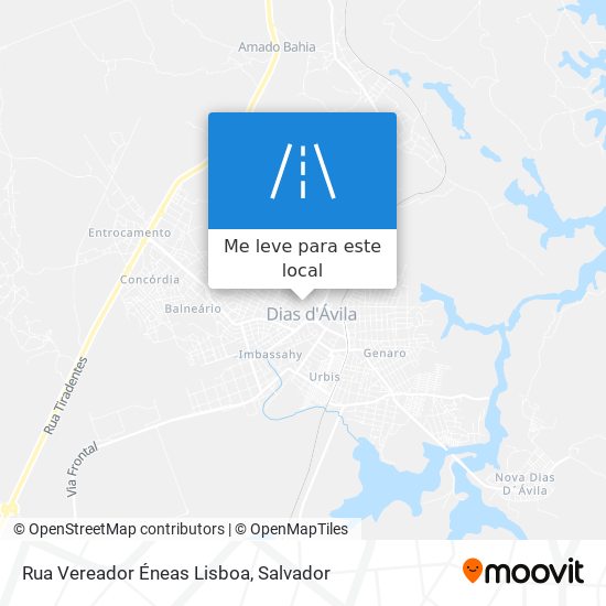 Rua Vereador Éneas Lisboa mapa