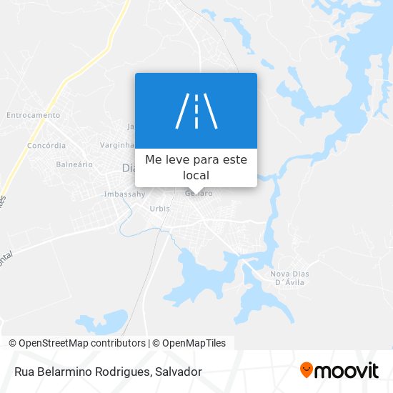 Rua Belarmino Rodrigues mapa