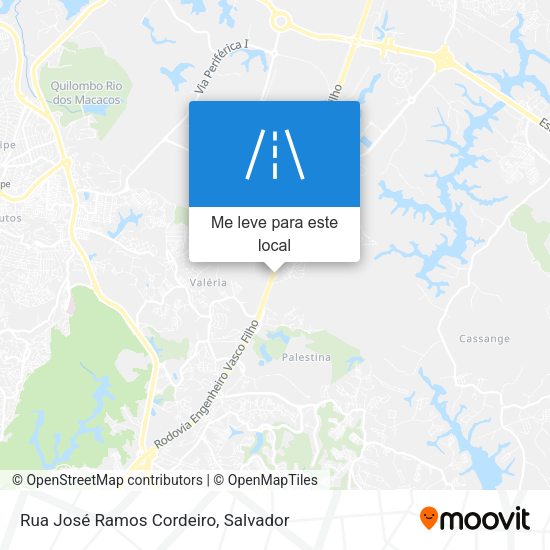 Rua José Ramos Cordeiro mapa