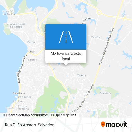 Rua Pilão Arcado mapa
