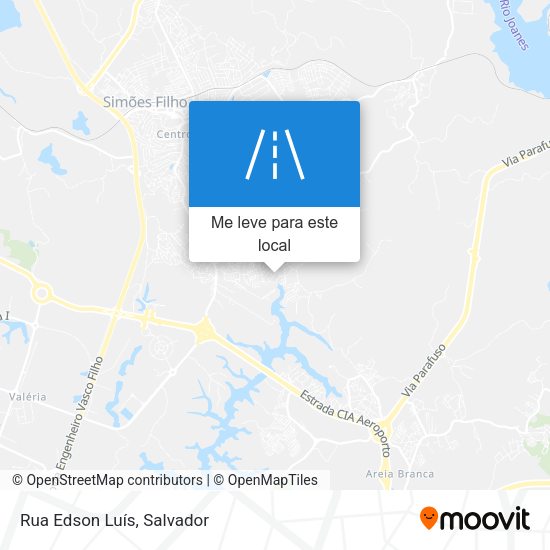 Rua Edson Luís mapa