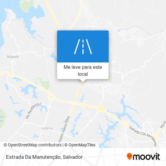 Estrada Da Manutenção mapa