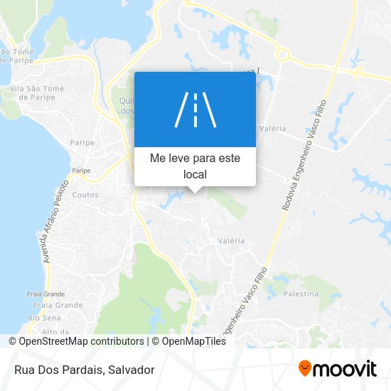 Rua Dos Pardais mapa