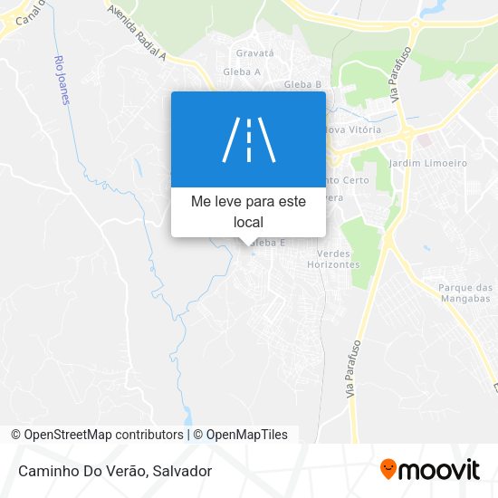 Caminho Do Verão mapa