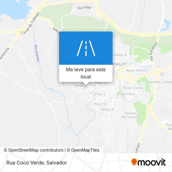 Rua Coco Verde mapa