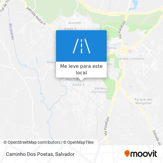 Caminho Dos Poetas mapa