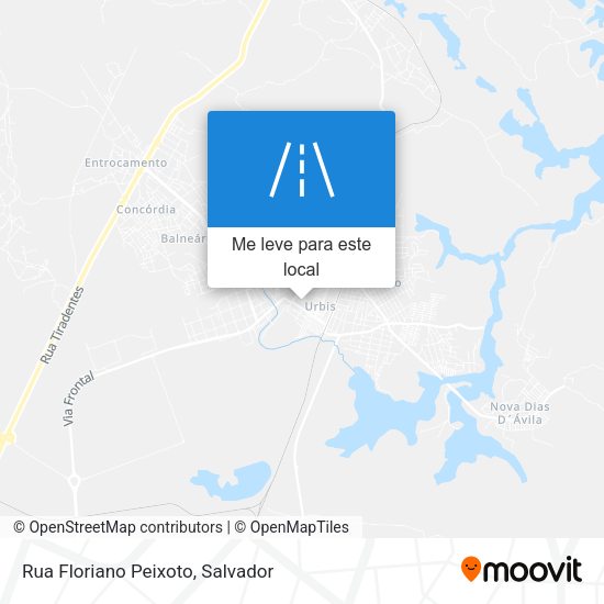 Rua Floriano Peixoto mapa