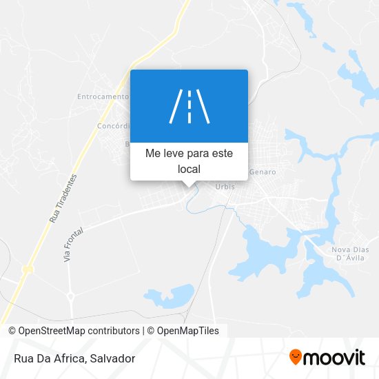 Rua Da Africa mapa