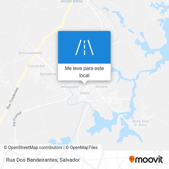 Rua Dos Bandeirantes mapa
