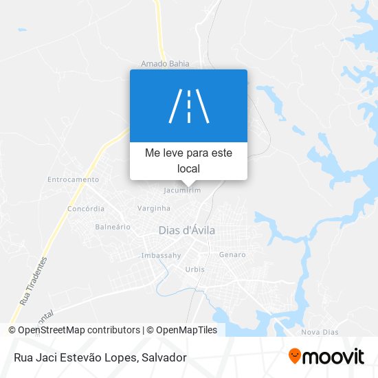 Rua Jaci Estevão Lopes mapa