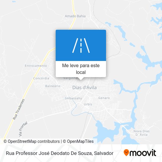 Rua Professor José Deodato De Souza mapa