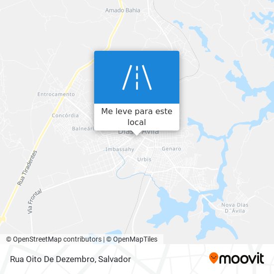 Rua Oito De Dezembro mapa