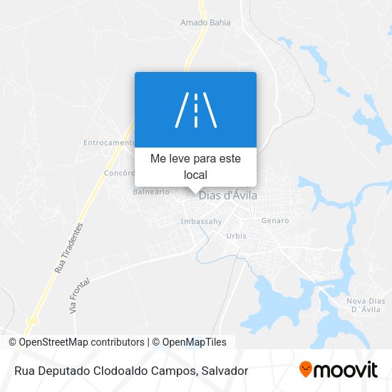 Rua Deputado Clodoaldo Campos mapa