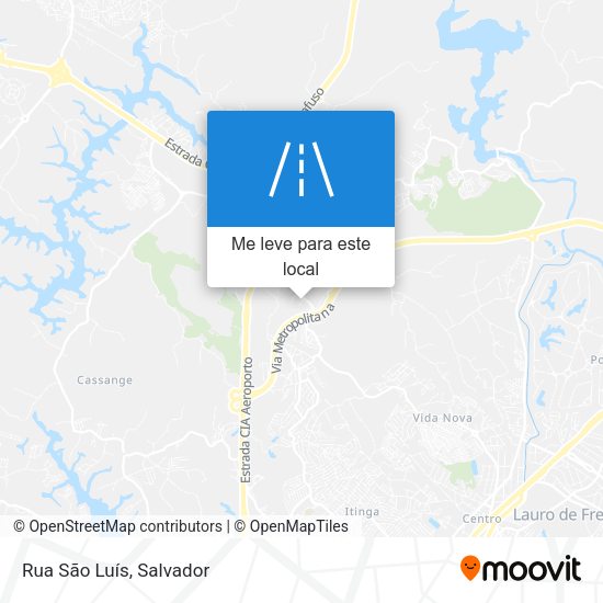 Rua São Luís mapa