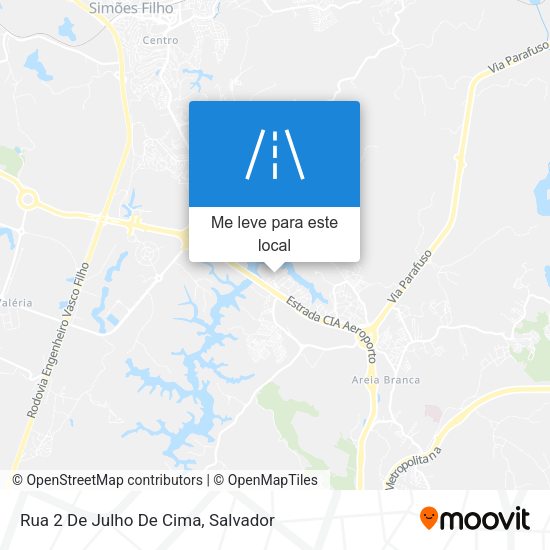 Rua 2 De Julho De Cima mapa