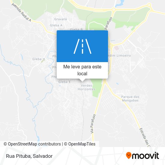 Rua Pituba mapa