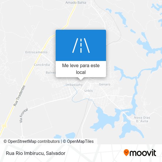 Rua Rio Imbirucu mapa
