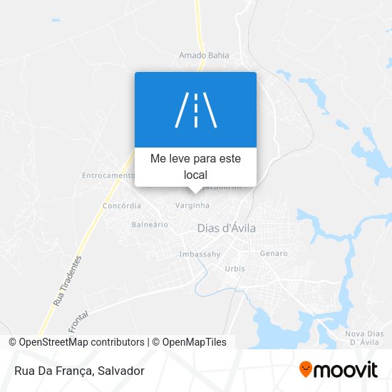 Rua Da França mapa