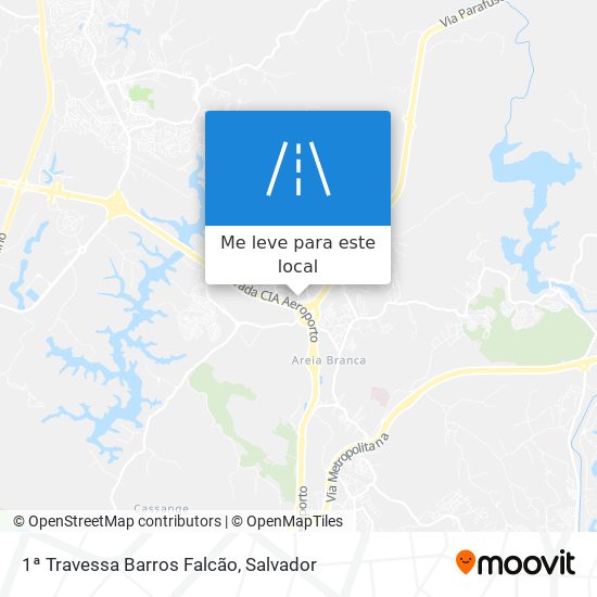 1ª Travessa Barros Falcão mapa