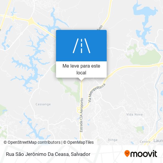 Rua São Jerônimo Da Ceasa mapa