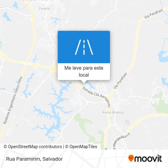 Rua Paramirim mapa