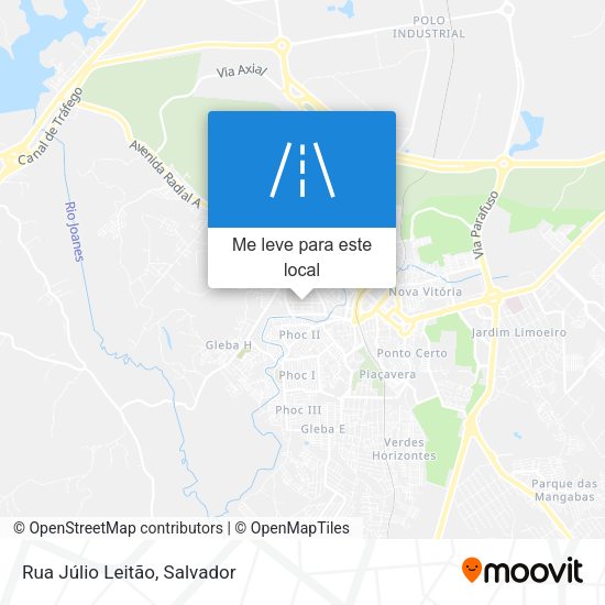Rua Júlio Leitão mapa