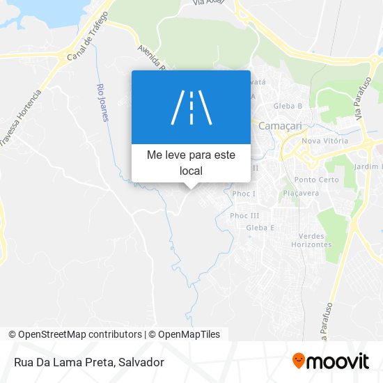 Rua Da Lama Preta mapa