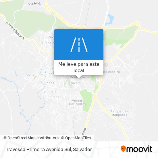 Travessa Primeira Avenida Sul mapa