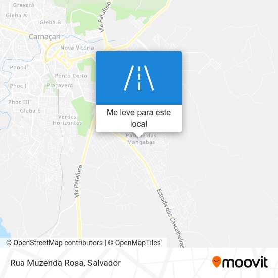 Rua Muzenda Rosa mapa