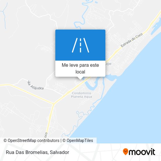 Rua Das Bromelias mapa