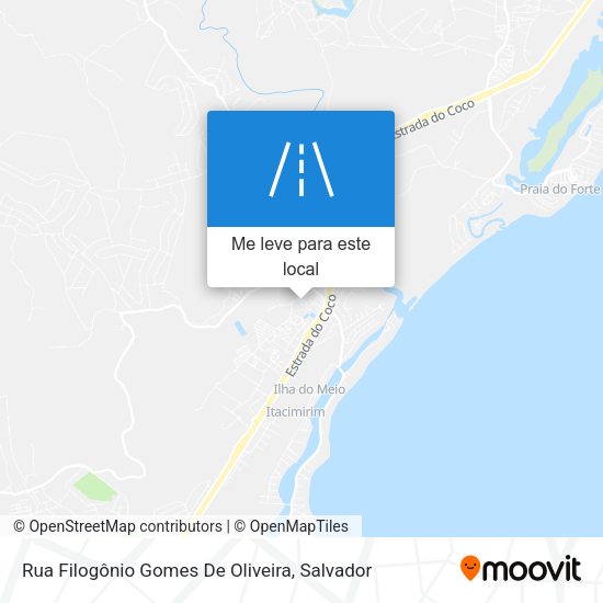 Rua Filogônio Gomes De Oliveira mapa
