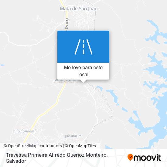 Travessa Primeira Alfredo Querioz Monteiro mapa