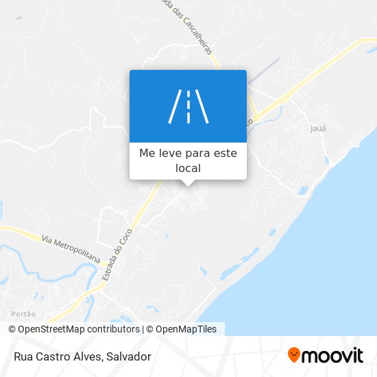 Rua Castro Alves mapa