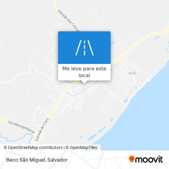 Beco São Miguel mapa
