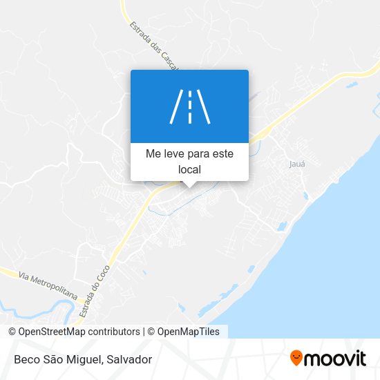 Beco São Miguel mapa