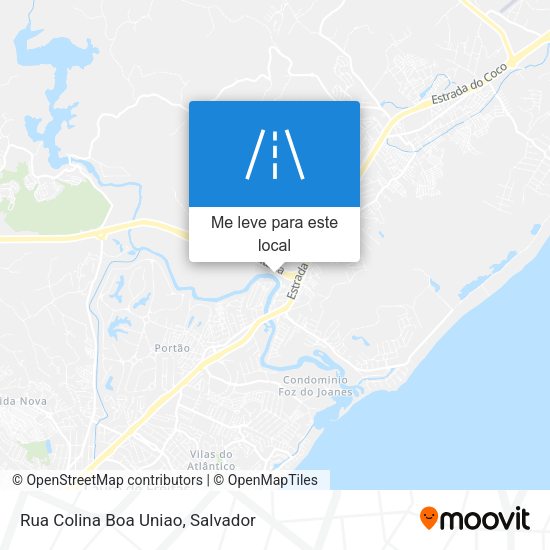 Rua Colina Boa Uniao mapa