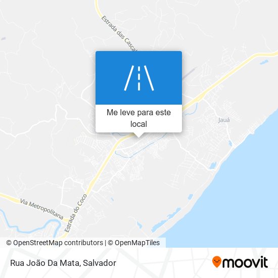 Rua João Da Mata mapa