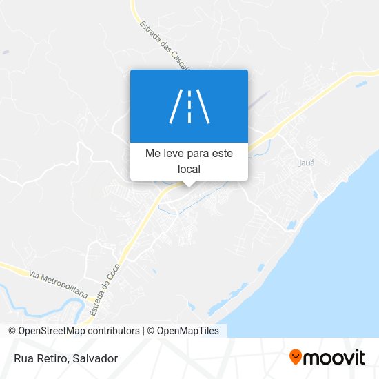 Rua Retiro mapa