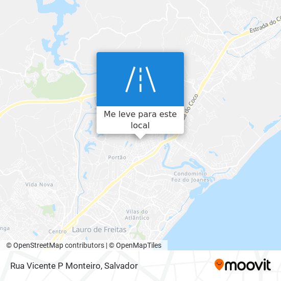 Rua Vicente P Monteiro mapa