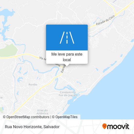 Rua Novo Horizonte mapa