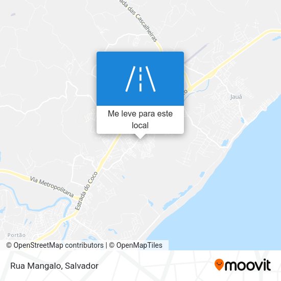 Rua Mangalo mapa