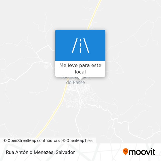 Rua Antônio Menezes mapa