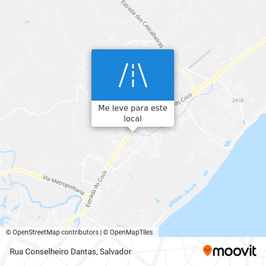 Rua Conselheiro Dantas mapa