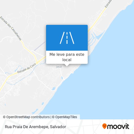 Rua Praia De Arembepe mapa